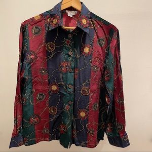 Long sleeves collared blouse